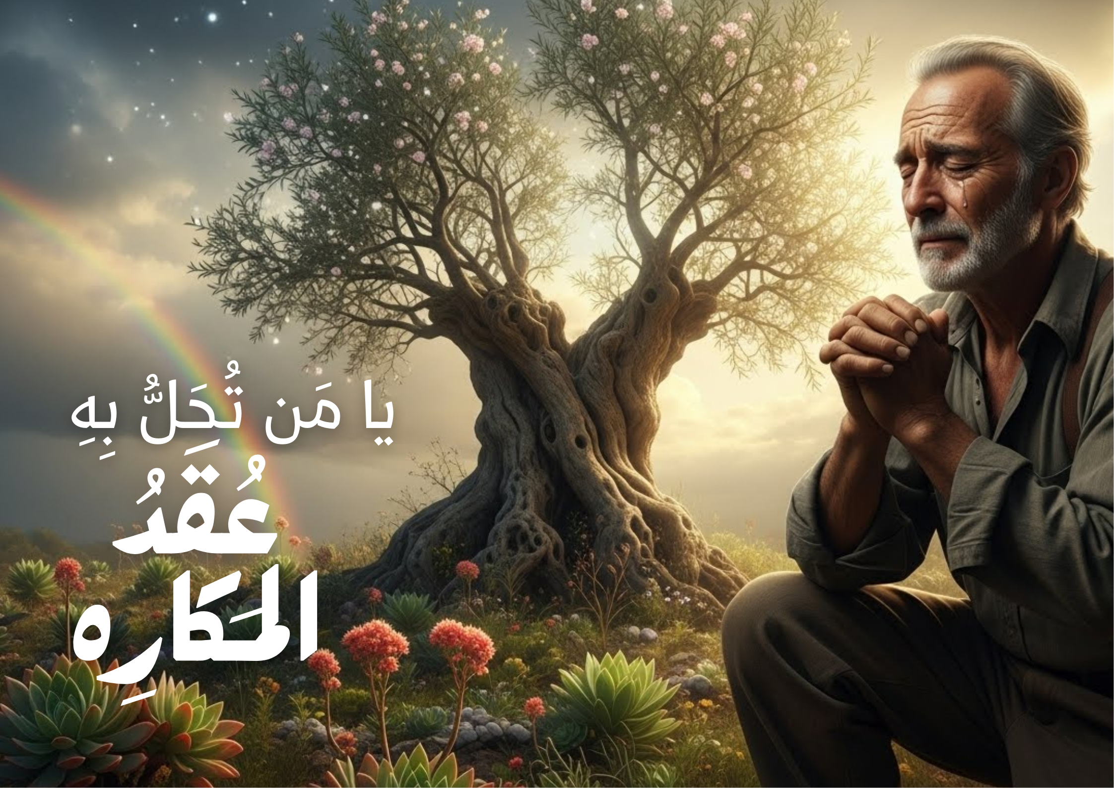 دعاء التوسل مكتوب بخط كبير​