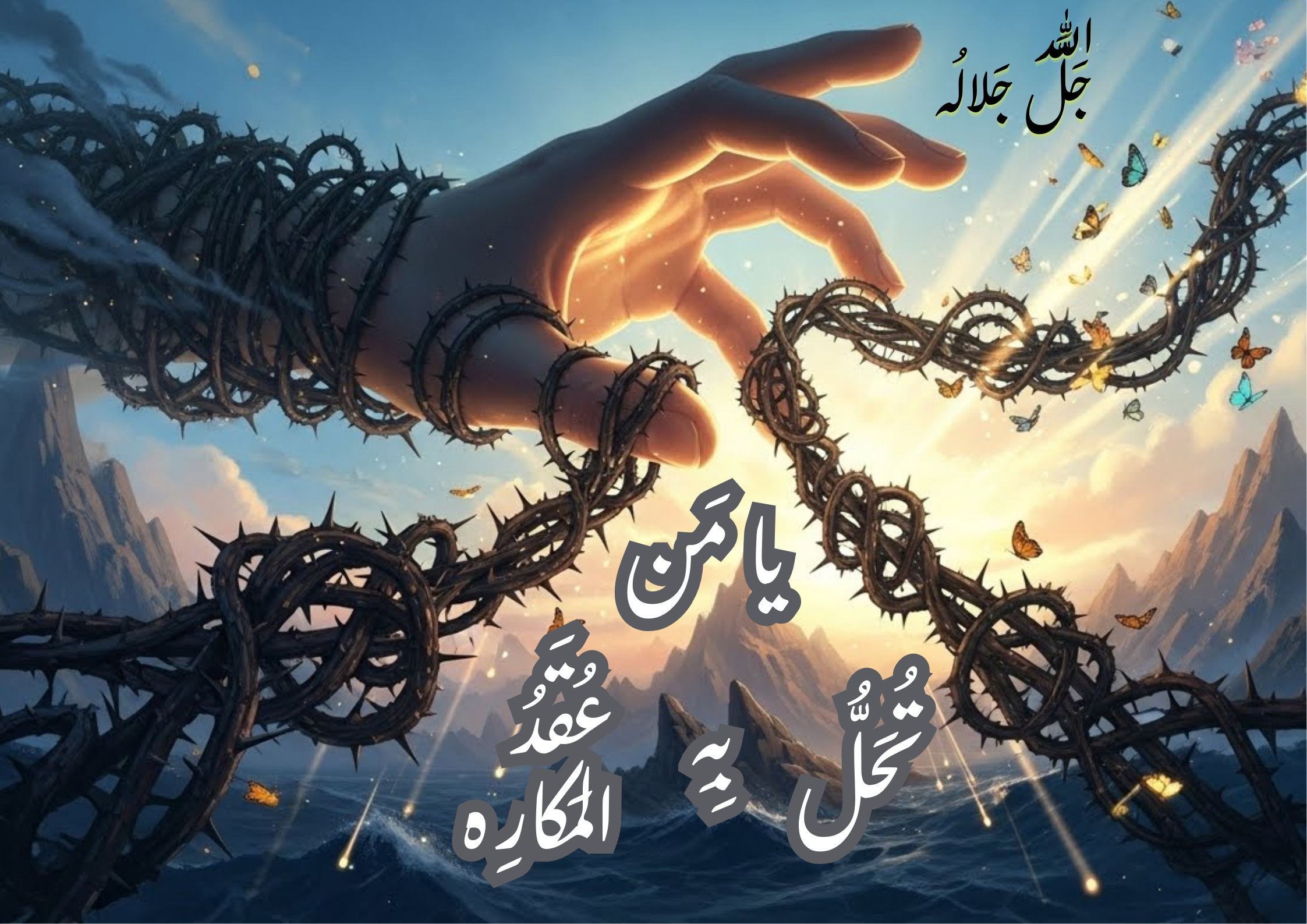 صور معبرة جميلة دعاء يا من تحل به عقد المكاره