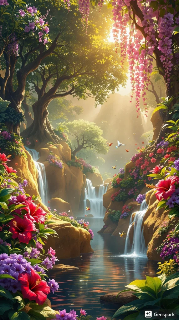 A Fantastical Landscape Featuring A Serene Milk Ri 1743406836937 Webp