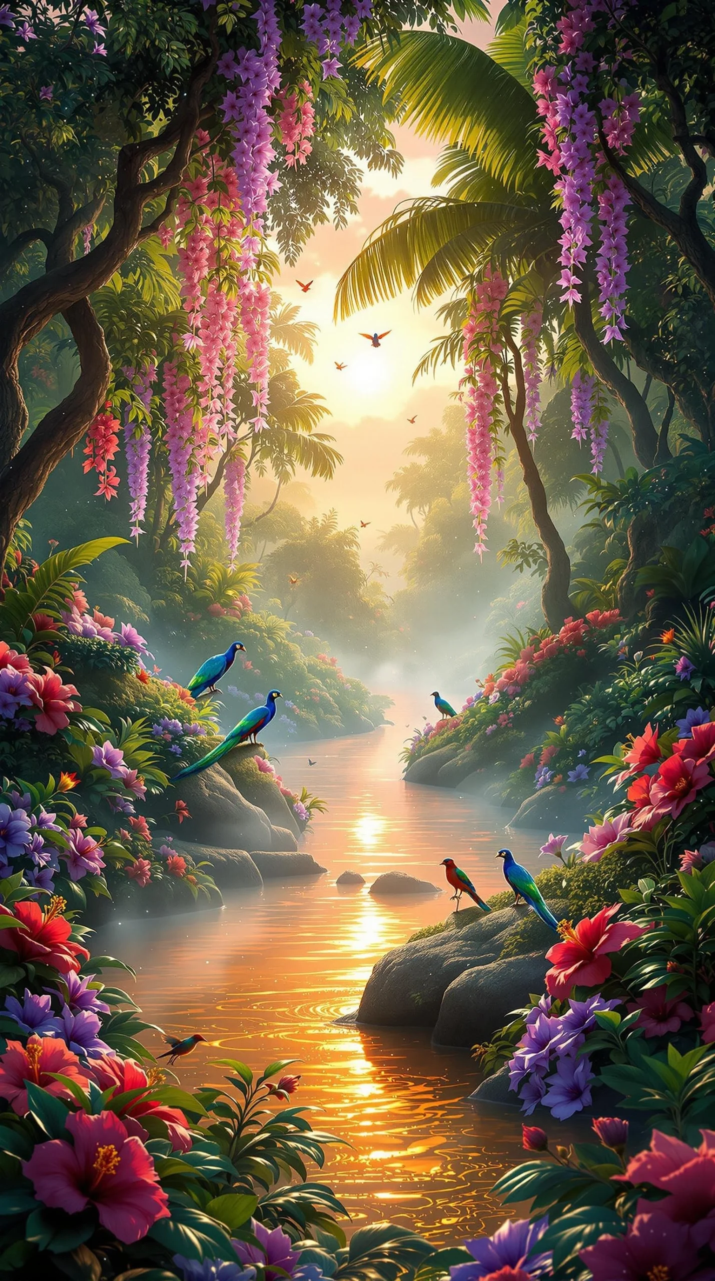 Cinematic 3d Style Scene A Serene Heavenly Paradi 1743289793442 Webp